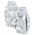 Youth Jacksonville Jaguars Arctic Camo 2024 Salute to Service Club Fleece Pullover Hoodie