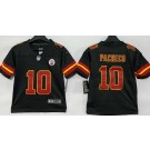 Youth Kansas City Chiefs #10 Isiah Pacheco Limited Black Vapor Jersey