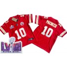 Youth Kansas City Chiefs #10 Isiah Pacheco Limited Red LVIII Super Bowl FUSE Vapor Jersey