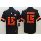 Youth Kansas City Chiefs #15 Patrick Mahomes II Limited Black Vapor Untouchable Jersey