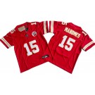 Youth Kansas City Chiefs #15 Patrick Mahomes Limited Red FUSE Vapor Jersey