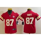 Youth Kansas City Chiefs #87 Taylor Swift Limited Red Vapor Jersey