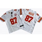 Youth Kansas City Chiefs #87 Travis Kelce Limited White FUSE Vapor Jersey