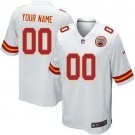 Youth Kansas City Chiefs Customized Game White Jersey