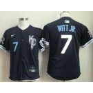Youth Kansas City Royals #7 Bobby Witt Jr Navy City Limited Jersey