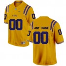 Youth LSU Tigers Customized Yellow College Football Jersey