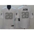 Youth Las Vegas Raiders #28 Josh Jacobs Limited White Rush Color Jersey