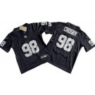 Youth Las Vegas Raiders #98 Maxx Crosby Limited Black FUSE Vapor Jersey