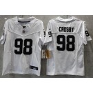Youth Las Vegas Raiders #98 Maxx Crosby Limited White FUSE Vapor Jersey