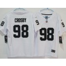 Youth Las Vegas Raiders #98 Maxx Crosby Limited White Vapor Jersey