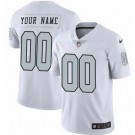 Youth Las Vegas Raiders Customized Limited White Rush Color Jersey