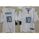 Youth Los Angeles Chargers #10 Justin Herbert Limited White Vapor Jersey