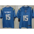 Youth Los Angeles Chargers #15 Ladd McConkey Limited Light Blue Vapor Jersey