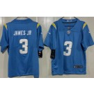 Youth Los Angeles Chargers #3 Derwin James Jr Limited Light Blue Vapor Jersey