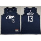 Youth Los Angeles Clippers #13 Paul George Navy 2023 City Icon Swingman Jersey