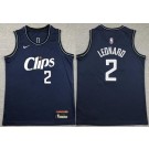 Youth Los Angeles Clippers #2 Kawhi Leonard Navy 2023 City Icon Swingman Jersey