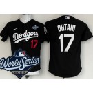 Youth Los Angeles Dodgers #17 Shohei Ohtani Black 2025 World Series Limited Jersey