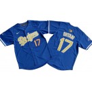 Youth Los Angeles Dodgers #17 Shohei Ohtani Blue 2025 Gold Collection Limited Jersey