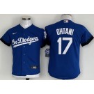 Youth Los Angeles Dodgers #17 Shohei Ohtani Blue City Cool Base Jersey
