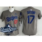 Youth Los Angeles Dodgers #17 Shohei Ohtani Gray 2025 World Series Limited Jersey