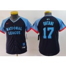 Youth Los Angeles Dodgers #17 Shohei Ohtani Navy 2024 All Star Limited Jersey