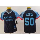 Youth Los Angeles Dodgers #50 Mookie Betts Navy 2024 All Star Limited Jersey