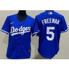 Youth Los Angeles Dodgers #5 Freddie Freeman Blue Cool Base Jersey