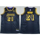 Youth Los Angeles Lakers #24 Kobe Bryant Black City Icon Sponsor Swingman Jersey