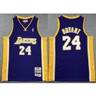 Youth Los Angeles Lakers #24 Kobe Bryant Purple 2008 Throwback Swingman Jersey
