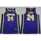 Youth Los Angeles Lakers #24 Kobe Bryant Purple Icon Sponsor Swingman Jersey