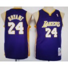 Youth Los Angeles Lakers #24 Kobe Bryant Purple Throwback Swingman Jersey