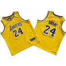 Youth Los Angeles Lakers #24 Kobe Bryant Yellow Icon Swingman Jersey