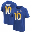 Youth Los Angeles Rams #10 Cooper Kupp Royal Super Bowl LVI Bound T-Shirt