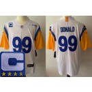 Youth Los Angeles Rams #99 Aaron Donald Limited White C Patch Alternate Vapor Jersey