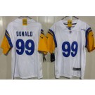Youth Los Angeles Rams #99 Aaron Donald Limited White Vapor Jersey