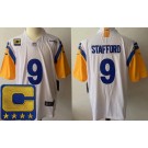 Youth Los Angeles Rams #9 Matthew Stafford Limited White C Patch Alternate Vapor Jersey