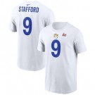 Youth Los Angeles Rams #9 Matthew Stafford White Super Bowl LVI Bound T-Shirt