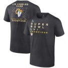 Youth Los Angeles Rams Charcoal Super Bowl LVI Champions Signature Route T-Shirt