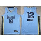 Youth Memphis Grizzlies #12 Ja Morant Light Blue Icon Swingman Jersey
