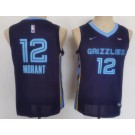 Youth Memphis Grizzlies #12 Ja Morant Navy Icon Sponsor Swingman Jersey