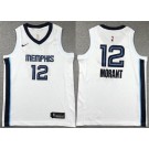 Youth Memphis Grizzlies #12 Ja Morant White Icon Swingman Jersey