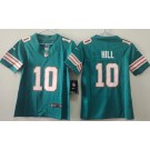 Youth Miami Dolphins #10 Tyreek Hill Limited Aqua Throwback Vapor Jersey