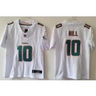 Youth Miami Dolphins #10 Tyreek Hill Limited White FUSE Vapor Jersey