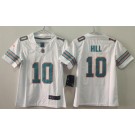 Youth Miami Dolphins #10 Tyreek Hill Limited White Throwback Vapor Jersey