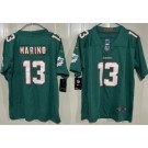 Youth Miami Dolphins #13 Dan Marino Limited Aqua Vapor Jersey
