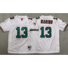 Youth Miami Dolphins #13 Dan Marino White 1994 Throwback Jersey