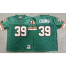 Youth Miami Dolphins #39 Larry Csonka Aqua 1973 Throwback Jersey
