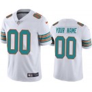 Youth Miami Dolphins Customized Limited White Alternate Vapor Jersey