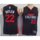 Youth Miami Heat #22 Jimmy Butler Black 2023 City Icon Sponsor Swingman Jersey