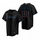 Youth Miami Marlins Customized Black Alternate 2020 Cool Base Jersey